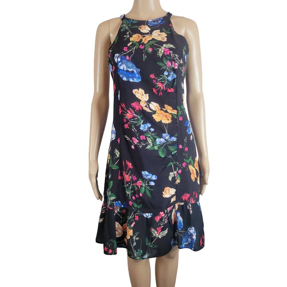 Parker Black Calla Dress Size 12‎